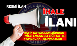 HAFİK KAYMAKAMLIĞINDAN (MİLLİ EMLAK ŞEFLİĞİ)  SATIŞI YAPILACAK TAŞINMAZLAR