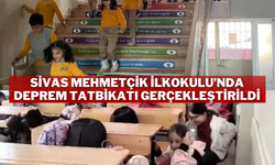 Sivas Mehmetçik İlkokulu’nda Deprem Tatbikatı Gerçekleştirildi