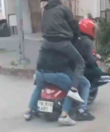 İnegöl’de Gençlerin Kasksız Motosiklet Eğlencesi: Ölüme Davetiye Çıkaran Anlar