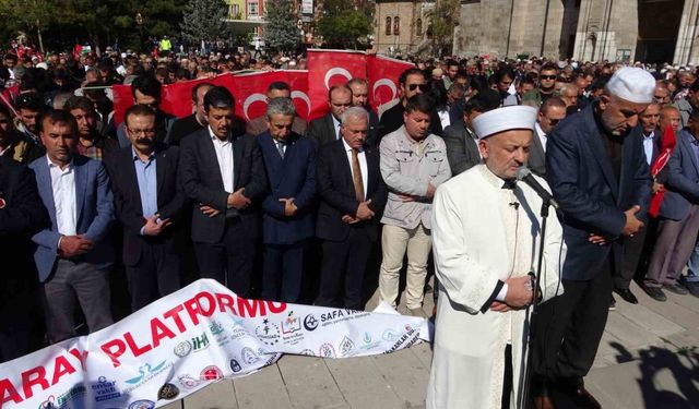 Karaman ve Aksaray’da Filistin’de hayatını kaybedenler için gıyabi cenaze namazı kılındı