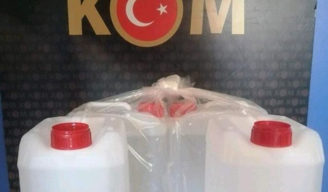 Kırıkkale'de Kaçak İçki Operasyonu: 20 Litre Etil Alkol Ele Geçirildi