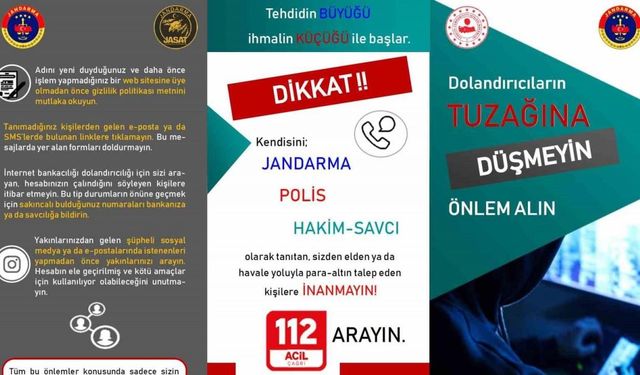 Dikkat Dolandırıcılar! Jandarma'dan Uyarı: Bu Yöntemlere Karşı Dikkatli Olun!