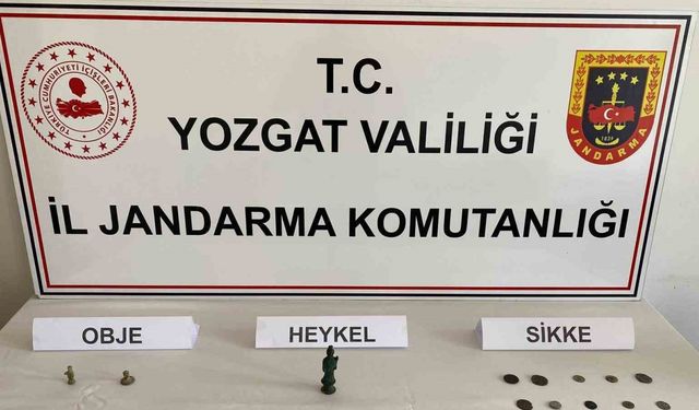 Yozgat İl Jandarma Komutanlığı'ndan Tarihi Eser Operasyonu