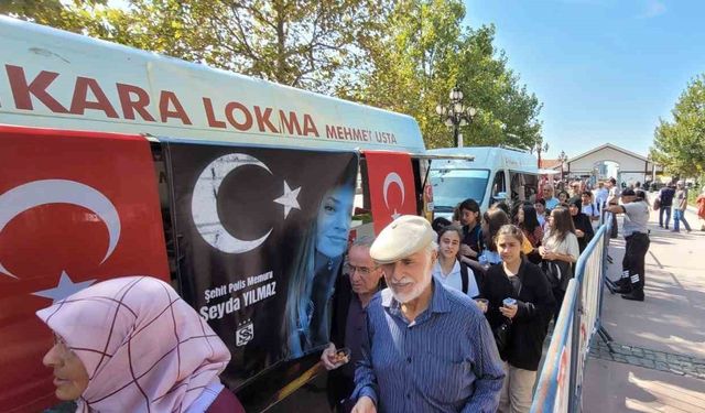 Şehit Polis Memuru Şeyda Yılmaz İçin Lokma Dağıtımı Yapıldı