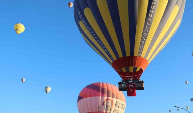 Kapadokya’da Cumhuriyet Coşkusu: Sıcak Hava Balonları Göklerde