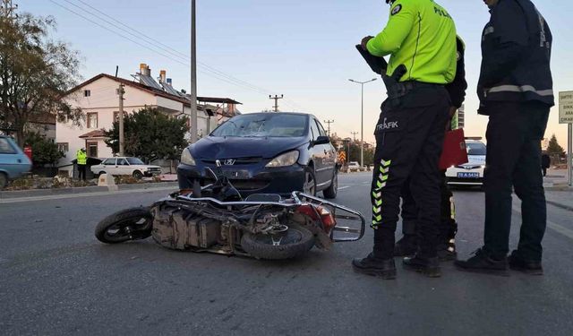 Karaman’da Elektrikli Bisiklet Sürücüsü Kaza Geçirdi