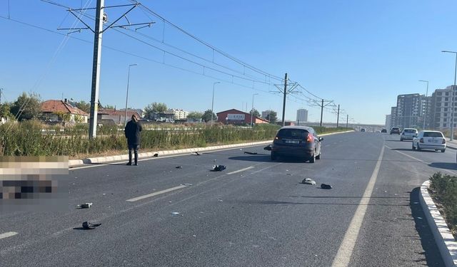 Kayseri’de Elektrikli Motosiklet Sürücüsü Kaza Sonucu Yaralandı