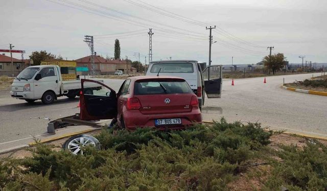 Konya’da Trafik Kazası: 2 Yaralı