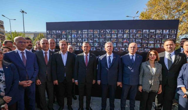 Özgür Özel ve Mansur Yavaş, 10 Ekim Anıtı’nın Açılışında Bir Araya Geldi