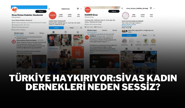 Türkiye Haykırıyor:Sivas Kadın Dernekleri Neden Sessiz?