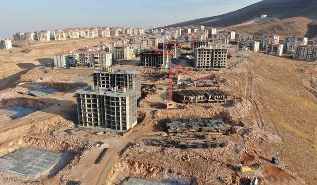 Elazığ Güneykent Mahallesi'nde 608 Konut Yapımı Hızla Devam Ediyor