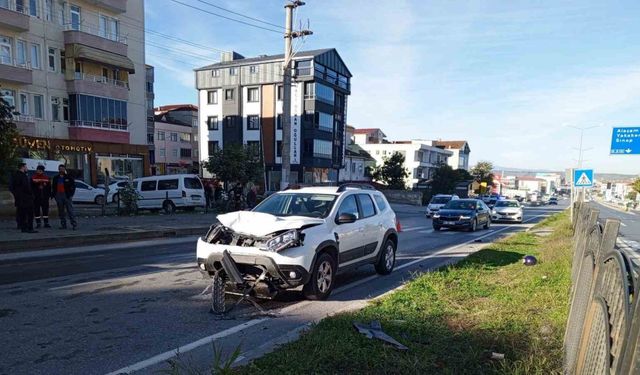 Samsun’da Motosiklete Otomobil Çarptı: 2 Ağır Yaralı