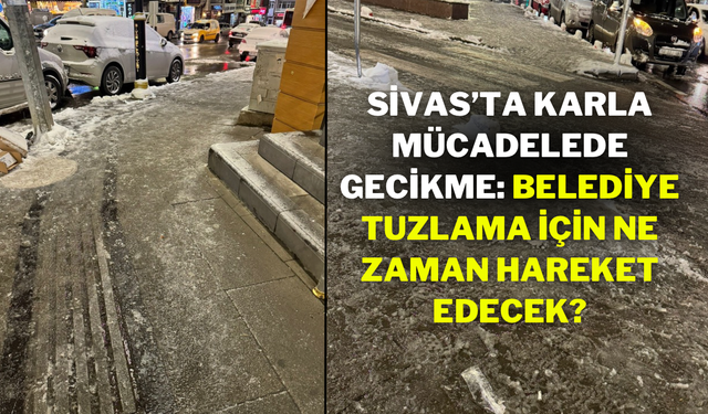 Sivas’ta Karla Mücadelede Gecikme: Belediye Tuzlama İçin Ne Zaman Hareket Edecek?