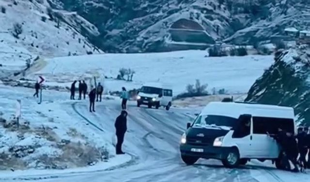 Adıyaman Sincik’te Kar Yağışı ve Buzlanma Nedeniyle Yollar Kapanma Noktasına Geldi