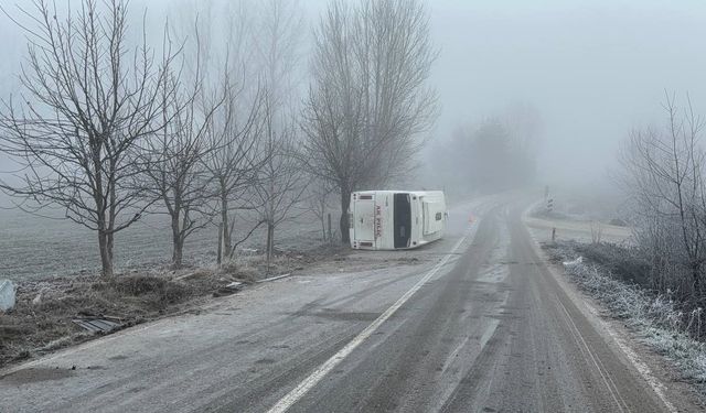 Bolu’da İşçi Servisi Devrildi: 9 Yaralıdan Biri Hayatını Kaybetti