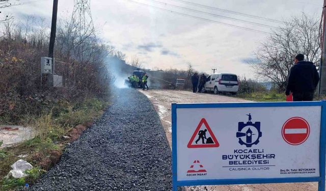 Körfez Karayakuplu Mahallesi’nde Çöken Yol Onarıldı