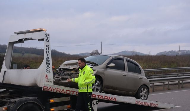 Sinop’ta Trafik Kazası: 1 Yaralı