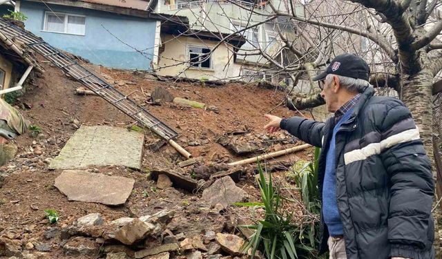 Beykoz’da 5 Metre Yüksekliğindeki İstinad Duvarı Çöktü