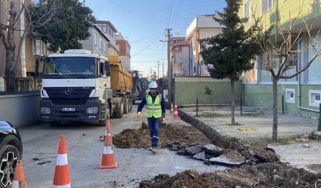 Gebze'de Altyapı Çalışması Sırasında Doğal Gaz Borusu Delindi