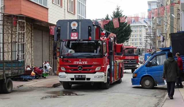 Samsun'da Baca Yangını Kısa Süreli Paniğe Neden Oldu