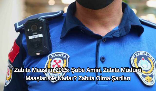 Zabıta Maaşları 2025: Şube Amiri, Zabıta Müdürü Maaşları Ne Kadar? Zabıta Olma Şartları