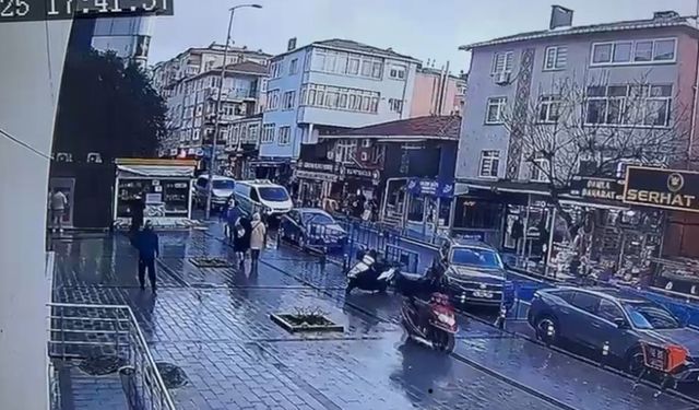 Güpegündüz Motosiklet Çaldı, O Anlar Güvenlik Kamerasında