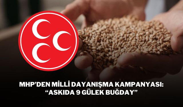 MHP’den Milli Dayanışma Kampanyası: “Askıda 9 Gülek Buğday”