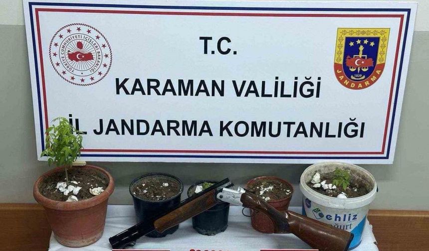 Karaman'da Uyuşturucu Yetiştiricisi Gözaltına Alındı
