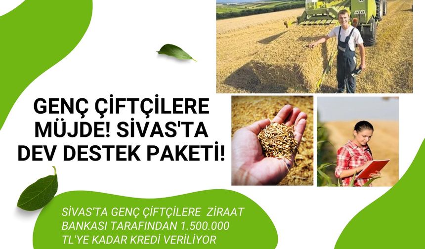 Genç Çiftçilere Müjde! Sivas'ta Dev Destek Paketi!