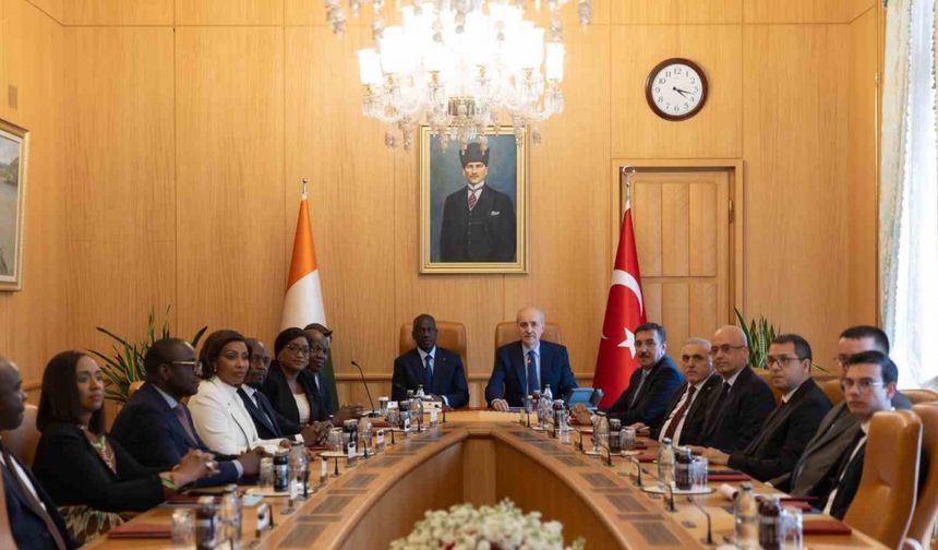 TBMM Başkanı Kurtulmuş, Fildişi Sahili Meclis Başkanı İle Görüştü, İşbirliği Protokolü İmzalandı