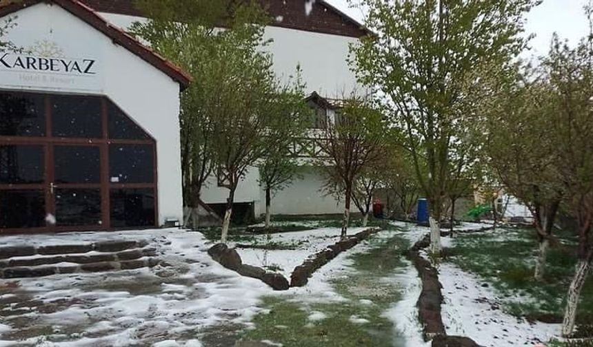 Aksaray'da Ani Soğuk Havayla Gelen Kar Yağışı Üreticileri Tedirgin Ediyor