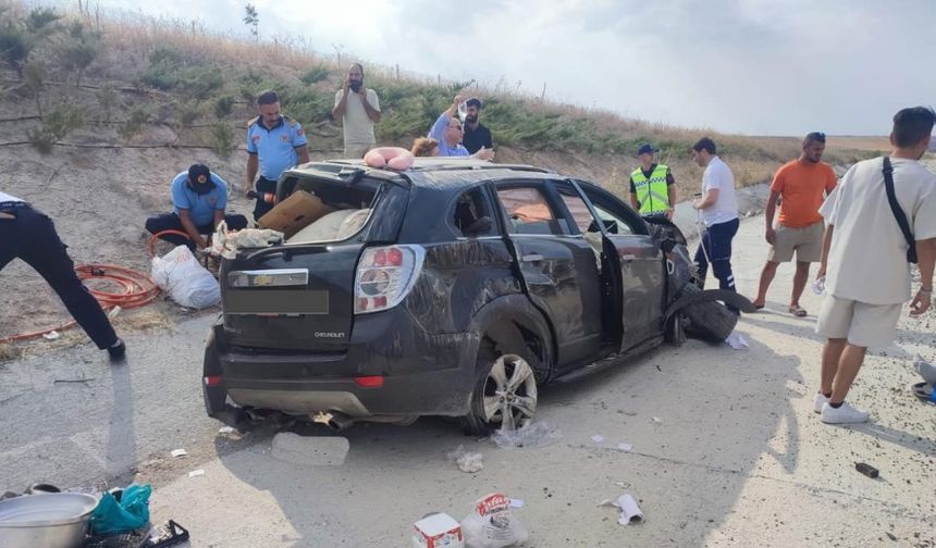 Direksiyon Hakimiyeti Kaybedilen Otomobil Kazası: 1 Ölü, 2 Yaralı