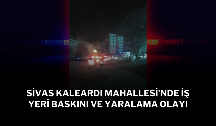 Sivas Kaleardı Mahallesi'nde İş Yeri Baskını ve Yaralama Olayı