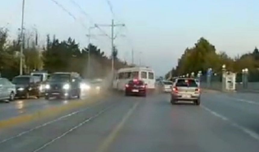 Eskişehir'de Tramvay Yolunda Korkunç Kaza