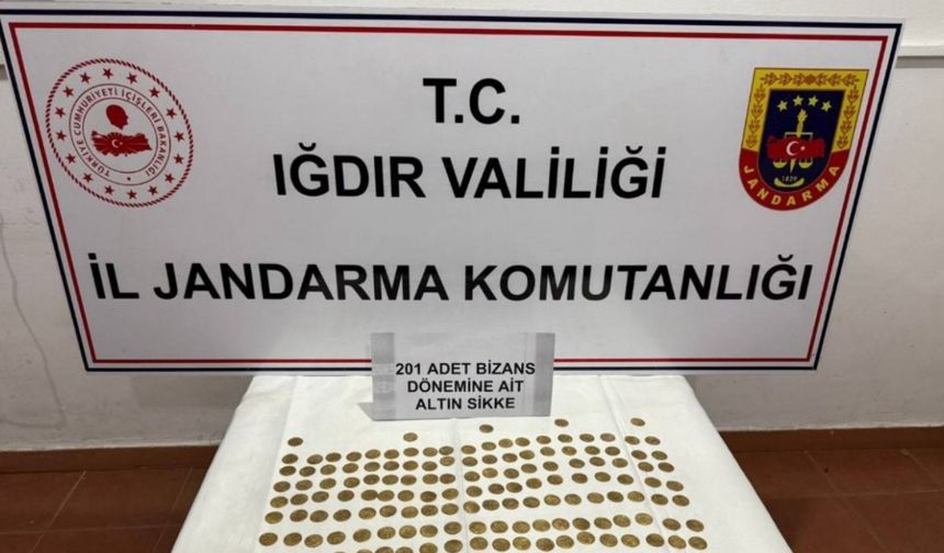 Iğdır’da Tarihi Eser Kaçakçılığı Operasyonu: 201 Altın Sikke Ele Geçirildi