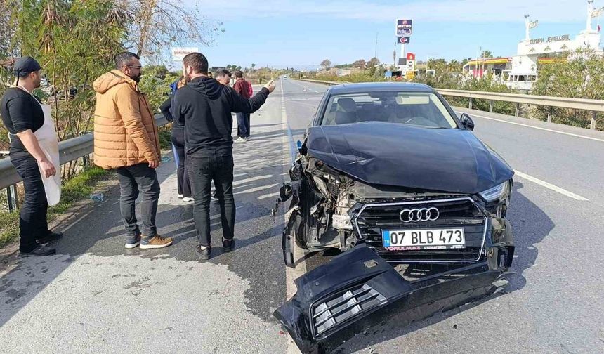 Büyük Şans Eseri Kazayı Burunları Kanamadan Atlattı