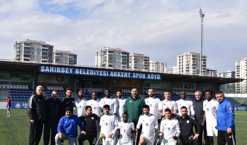 Şahinbey Belediye Gençlik ve Spor Kulübü Ampute Futbol Takımı, DEPSAŞ Enerji’yi 1-0 Mağlup Etti