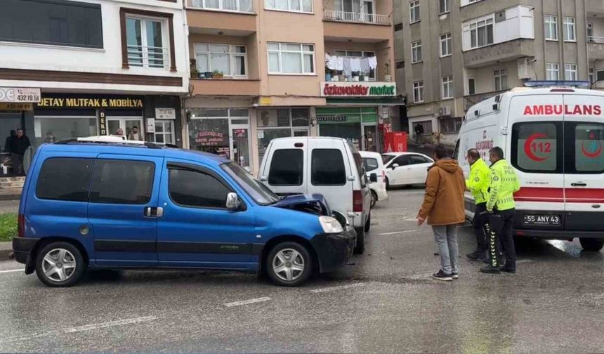 Samsun’da Trafik Kazası: 1 Yaralı