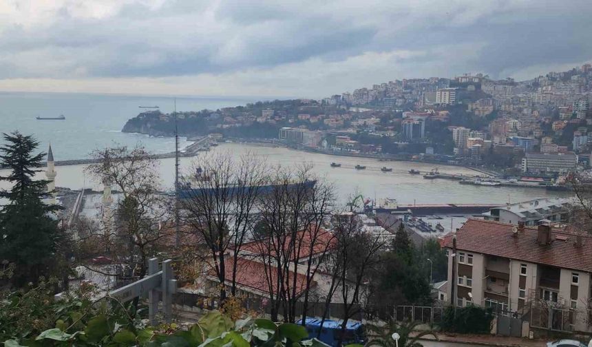 Zonguldak Limanı Yağışlarla Sarıya Boyandı