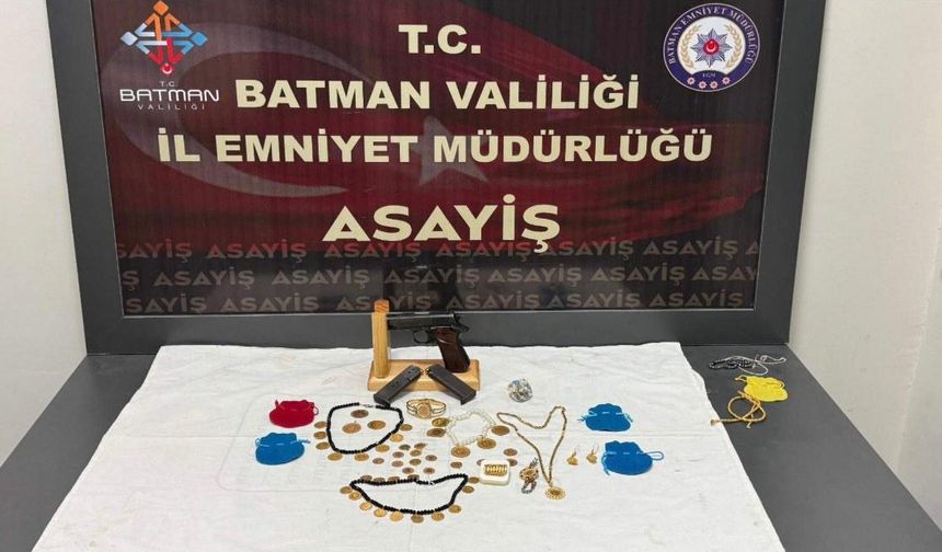 Batman'da Altın Hırsızı Kadın Yakalandı