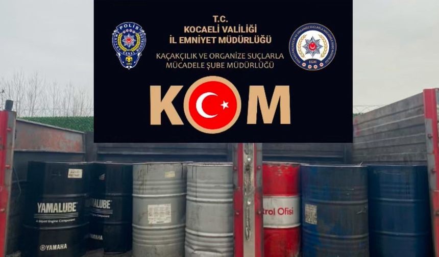 Kocaeli'nde Büyük Kaçak Yakalama: 2 Ton 550 Litre Akaryakıt Ele Geçirildi