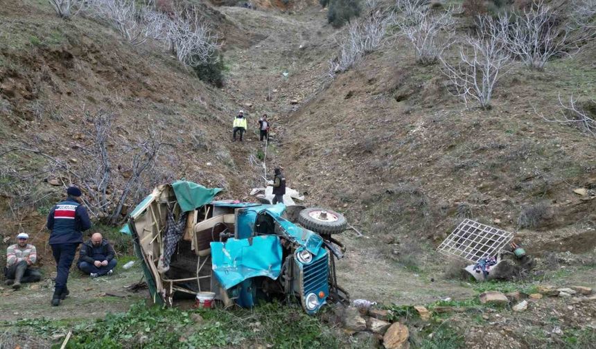 Aydın’da İşçileri Taşıyan Araç Uçuruma Yuvarlandı: 1 Ölü, 4 Yaralı