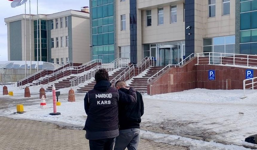 Kars’ta uyuşturucu taciri 1 kişi tutuklandı