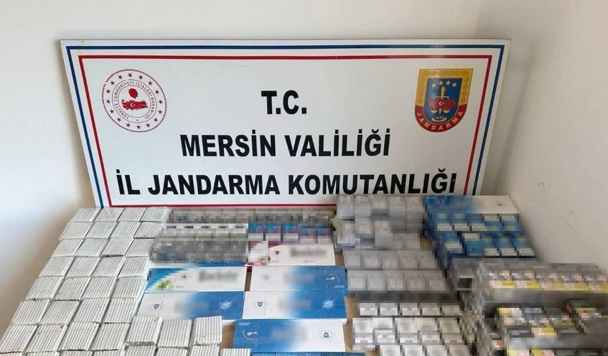 Mersin’de Kaçakçılık Operasyonu: 1 Gözaltı, 4 Bin Dolu Makaron ve 14 Bin Kaçak Sigara Ele Geçirildi