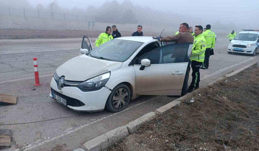 Ankara Elmadağ'da Polis Kontrol Noktasından Kaçan Sürücü Yakalandı