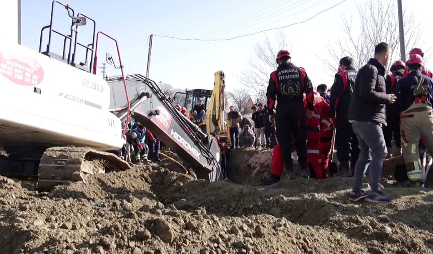 Ankara'da Kanalizasyon İnşaatında Göçük: 1 İşçi Hayatını Kaybetti