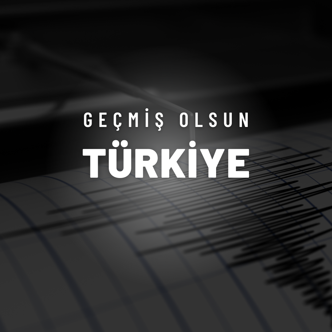 Siyah Sade Deprem Geçmiş Olsun İnstagram Gönderisi